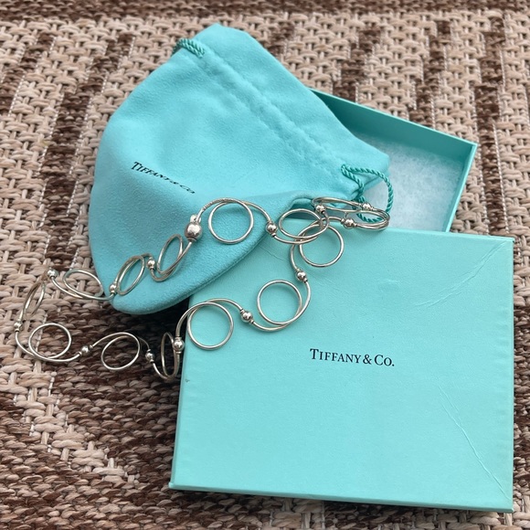 Tiffany & Co. Vintage 2000 16” Spiral and Bead Choker Necklace - Picture 4 of 7